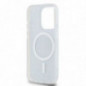 Kryt DKNY Repeat Texture Pattern Stripe na Apple iPhone 15 Pro MagSAFE  Čierny