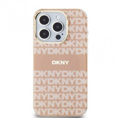 Kryt DKNY Repeat Texture Pattern Stripe na Apple iPhone 13 Pro MagSAFE  Ružový