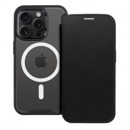 Peňaženkové puzdro Smart Mag Book na Apple iPhone 16 Pro Max Elegant  MagSAFE  Čierny