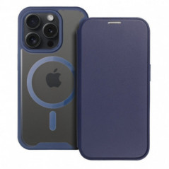 Peňaženkové puzdro Smart Mag Book na Apple iPhone 16 Pro Max Elegant  MagSAFE  Modrý