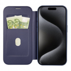 Peňaženkové puzdro Smart Mag Book na Apple iPhone 16 Pro Elegant  MagSAFE  Modrý