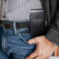 Univerzálne puzdro, Puzdro na opasok ROYAL - Leather universal flap pocket na XIAOMI Redmi Note 10 Pro Max Čierny