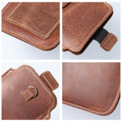 Univerzálne puzdro, Puzdro na opasok ROYAL - Leather universal flap pocket na XIAOMI Redmi Note 10 Pro Max Hnedý