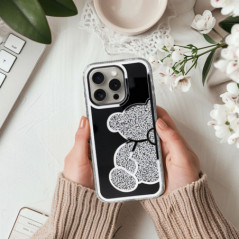 Kryt Teddy bear na Apple iPhone 11 Strieborný