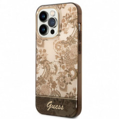 Kryt Guess IML Electro Cam TDJ na Apple iPhone 14 Pro Okrový