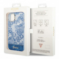 Kryt Guess IML Electro Cam TDJ na Apple iPhone 14 Modrý