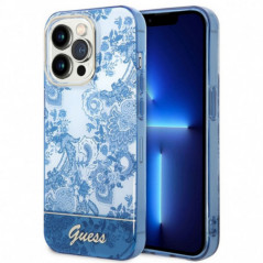 Kryt Guess IML Electro Cam TDJ na Apple iPhone 14 Pro Max Modrý