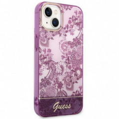 Kryt Guess IML Electro Cam TDJ na Apple iPhone 14 Svetlo cyklámenový