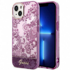 Kryt Guess IML Electro Cam TDJ na Apple iPhone 14 Svetlo cyklámenový