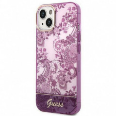 Kryt Guess IML Electro Cam TDJ na Apple iPhone 14 Svetlo cyklámenový