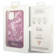 Kryt Guess IML Electro Cam TDJ na Apple iPhone 14 Svetlo cyklámenový