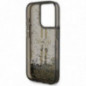 Kryt Guess Liquid Glitter Gold Stripes na Apple iPhone 15 Pro Max Čierny