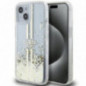 Kryt Guess Liquid Glitter Gold Stripes na Apple iPhone 15 Plus Transparentný