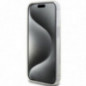 Kryt Guess Liquid Glitter Gold Stripes na Apple iPhone 15 Plus Transparentný