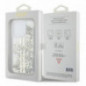 Kryt Guess Liquid Glitter Gold Stripes na Apple iPhone 15 Pro Transparentný