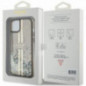 Kryt Guess Liquid Glitter Gold Stripes na Apple iPhone 15 Plus Čierny