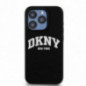Kryt DKNY Silicone White Arch Logo na Apple iPhone 14 Pro MagSAFE  Čierny