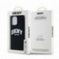 Kryt DKNY Silicone White Arch Logo na Apple iPhone 14 Pro Max MagSAFE  Čierny