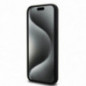 Kryt DKNY Silicone White Arch Logo na Apple iPhone 15 Pro Max MagSAFE  Čierny