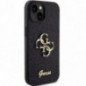 Kryt Guess Fixed Glitter Big 4G na Apple iPhone 15 Plus Čierny