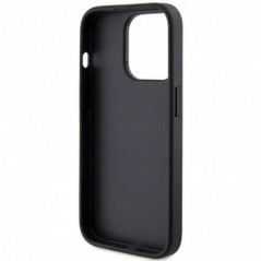 Kryt Guess Fixed Glitter Big 4G na Apple iPhone 15 Pro Čierny