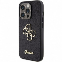 Kryt Guess Fixed Glitter Big 4G na Apple iPhone 15 Pro Čierny
