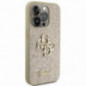Kryt Guess Fixed Glitter Big 4G na Apple iPhone 15 Pro Max Zlatý