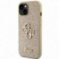 Kryt Guess Fixed Glitter Big 4G na Apple iPhone 15 Zlatý