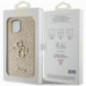 Kryt Guess Fixed Glitter Big 4G na Apple iPhone 15 Plus Zlatý