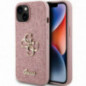 Kryt Guess Fixed Glitter Big 4G na Apple iPhone 15 Ružový