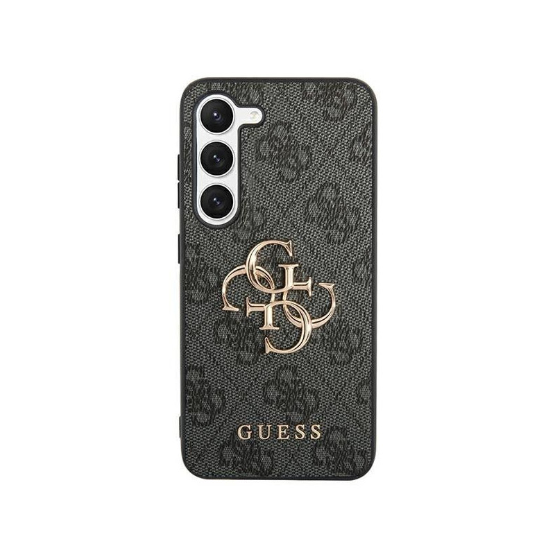 Kryt Guess Leather 4G Metal Logo na Samsung Galaxy S24 ULTRA Čierny