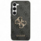 Kryt Guess Leather 4G Metal Logo na Samsung Galaxy S24 ULTRA Čierny