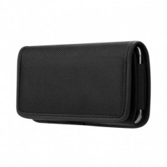 Univerzálne puzdro, Horizontálne puzdro Horizontal Belt Holster OXFORD na Apple iPhone 13 mini Čierny