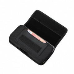 Univerzálne puzdro, Horizontálne puzdro Horizontal Belt Holster OXFORD na Apple iPhone 13 mini Čierny