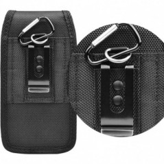 Univerzálne puzdro, Vertikálne puzdro Vertical Belt Holster OXFORD na Samsung Galaxy A41 Čierny