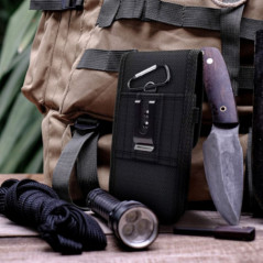 Univerzálne puzdro, Vertikálne puzdro Vertical Belt Holster OXFORD na Samsung Galaxy A41 Čierny