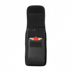 Univerzálne puzdro, Vertikálne puzdro Vertical Belt Holster OXFORD na Apple iPhone 13 Pro Max Čierny