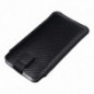 Univerzálne puzdro Pocket Carbon na Apple iPhone 12 Pro Max Karbónový vzor  Čierny 