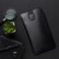 Univerzálne puzdro Pocket Carbon na XIAOMI Redmi Note 10 Karbónový vzor  Čierny 