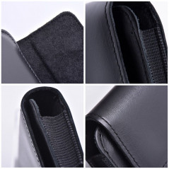 Univerzálne puzdro, Horizontálne puzdro, Puzdro na opasok ROYAL Crazy Horse na Samsung Galaxy S20 FE Čierny 