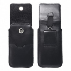 Univerzálne puzdro, Puzdro na opasok ROYAL - Leather universal flap pocket na XIAOMI Redmi Note 10 Čierny