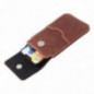 Univerzálne puzdro, Puzdro na opasok ROYAL - Leather universal flap pocket na Apple iPhone 12 Hnedý