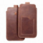 Univerzálne puzdro, Puzdro na opasok ROYAL - Leather universal flap pocket na XIAOMI Redmi Note 10 Hnedý