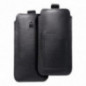 Univerzálne puzdro, Puzdro na opasok ROYAL - Leather universal flap pocket na Samsung Galaxy S21 Ultra 5G Čierny