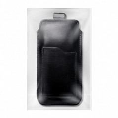Univerzálne puzdro, Puzdro na opasok ROYAL - Leather universal flap pocket na Samsung Galaxy S21 Ultra 5G Čierny