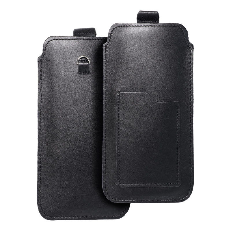 Univerzálne puzdro, Puzdro na opasok ROYAL - Leather universal flap pocket na Oppo A98 5G Čierny