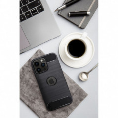 Kryt Carbon na Apple iPhone 16 Plus Elegant  Čierny