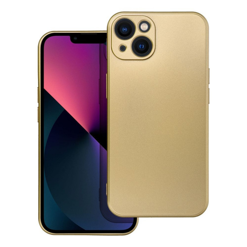 Kryt Metallic na Apple iPhone 13 Zlatý Kryt Metallic na Apple iPhone 13 Zlatý