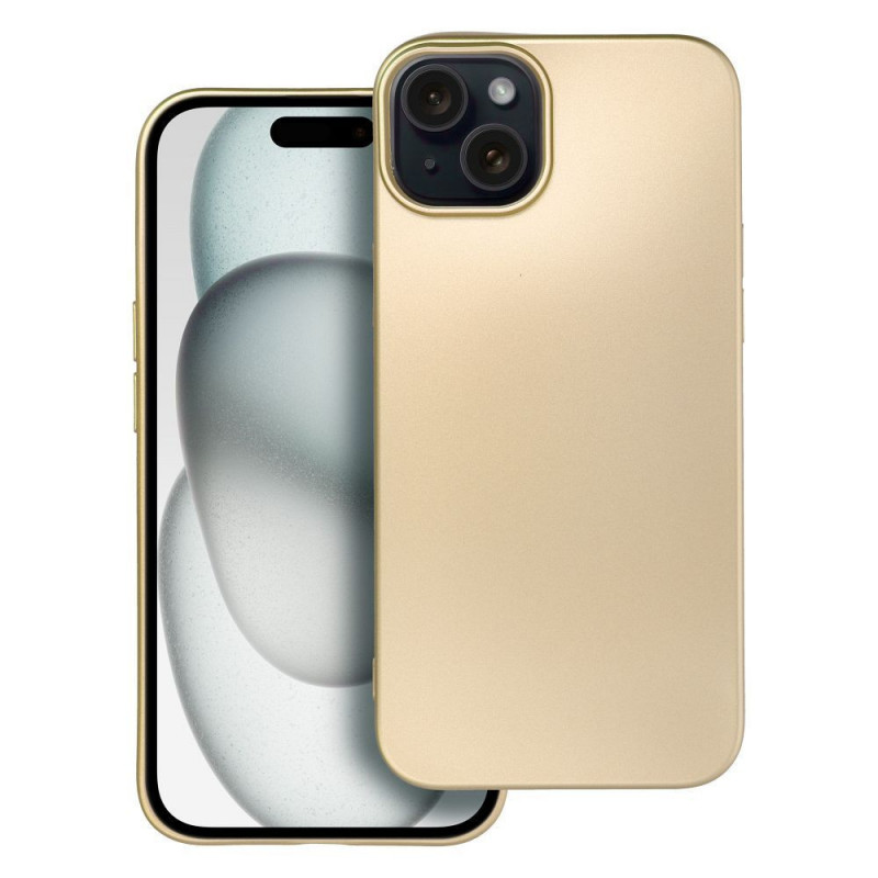 Kryt Metallic na Apple iPhone 15 Plus Zlatý Kryt Metallic na Apple iPhone 15 Plus Zlatý