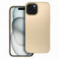 Kryt Metallic na Apple iPhone 15 Zlatý Kryt Metallic na Apple iPhone 15 Zlatý